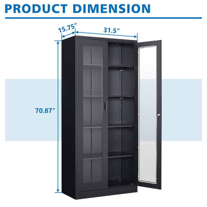 Inbox Zero Kizzi 31.5'' Wide 5 Shelf Storage & Reviews Wayfair